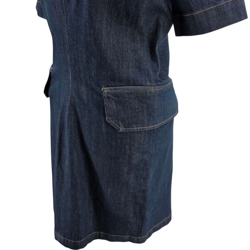 Banana Republic Womens 6 Denim Utility Mini Dress with Pockets NWT - Picture 5 of 16